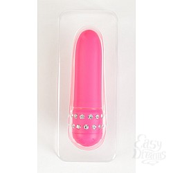 Вибратор с украшением, розовый Вибратор с украшением, розовый