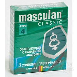 Презервативы Masculan Classic облегающий с канавкой (Anatomic) Презервативы Masculan Classic облегающий с канавкой (Anatomic)