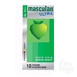 Презервативы Masculan Ultra с ароматом яблока Презервативы Masculan Ultra с ароматом яблока