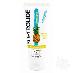 Орально-вагинальная съедобная смазка SuperGlide со вкусом ананаса 75 мл Орально-вагинальная съедобная смазка SuperGlide со вкусом ананаса 75 мл