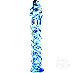 Фаллоимитатор рельефный с переплетением синего оттенка GD002 Фаллоимитатор рельефный с переплетением синего оттенка GD002